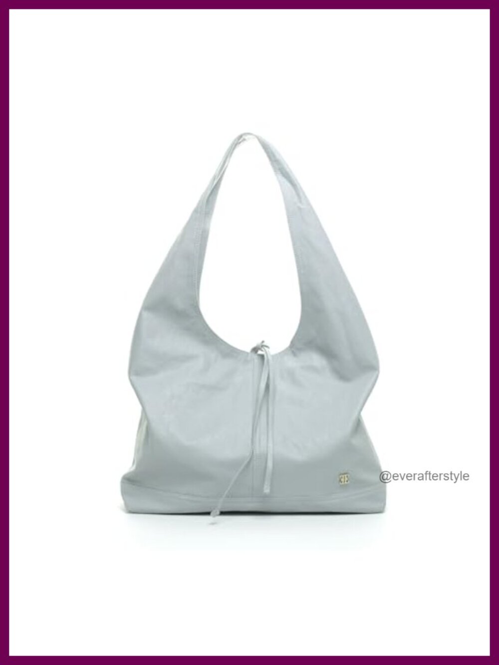 Large Slouchy Vegan Leather Hobo Bag Wide Strap Everyday Shoulder Bag